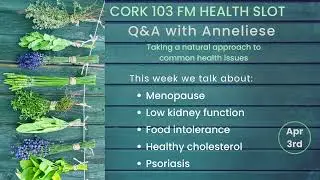 Cork 103FM Health Slot April 3rd 2023