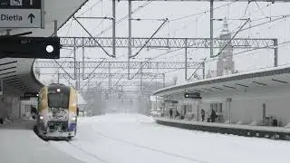 Pesa Acatus 2 EN77-004 Krak&oacute;w Grzeg&oacute;rzki jako pociąg osobowy Kolei Małopolskich SKA 2 nr KMŁ 39513