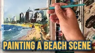 How to Paint a Beach Scene in Watercolor