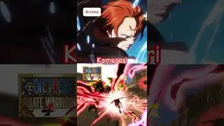 Kamusari Anime Vs Game || Shanks #onepiecepiratewarrior4
