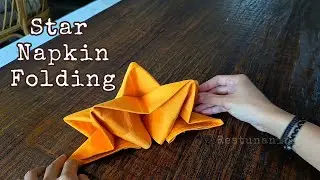 Look So Beautiful 😍 Star Napkin Folding Tutorial
