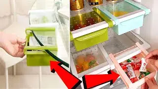 Slide Kitchen Fridge Freezer Space Saver Organizer