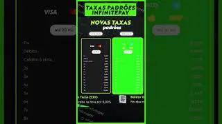 CONFIRA AS NOVAS TAXAS PADR&Otilde;ES DA INFINITEPAY V&Aacute;LIDAS PARA CPF E CNPJ #infinitepay