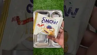 ASMR || SNOW AND CHOCOLATES 🍫 IN THAALI #youtubeshorts #shorts