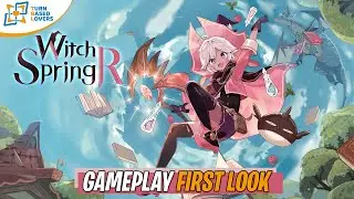WitchSpring R | Turn-Based JRPG Witch Simulator | Gameplay First Look