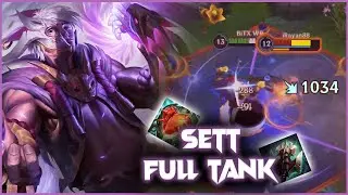 SETT FULL TANK  IN BARONLANE(BUILD + RUNES) WILDRIFT  |  BITX WR