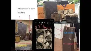 Louis Vuitton travel set & Horizon 55 Monogram Reverse