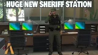 GTA 5 - Awesome new Davis Sheriff Station - Must see!! - For the FiveM SLRP Server check it out!