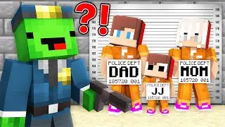 How Mikey Policeman Caught JJ CRIMINAL Family in Minecraft? - Maizen