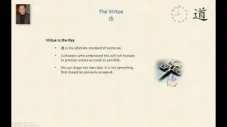 Virtue is the Key to Tao Cultivation, a Tao Talk by Derek Lin