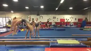 2016 summer training beam- keep working backhanspring fulls