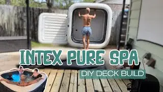 Intex Pure Spa 6 Person Hot tub [WATCH before buying] DIY Deck Build, Maintenance, & WHY we chose it