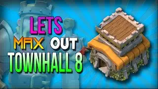 Clash of Clans: TH8: добыча тёмного эликсира &mdash; Barb King почти на максимуме! Давайте максимизируем TH8! #8