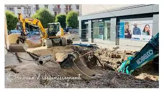 Travaux d'assainissement &agrave; Saint-Claude