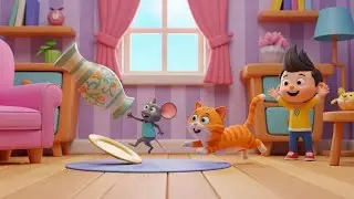 Tom and Jerry Slid on the Banana Peel 🍌😂 AV1 | Fun Kids Songs & Nursery Rhymes