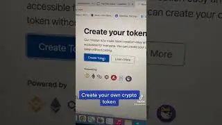 Create your own Crypto token #cryptocurrency