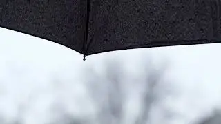 Relaxing Raindrops On Umbrella / ASMR / Sleep, Study, Work... / 10 Hours Video