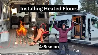 FREE VanLife Course | Installing Radiant Heated Floors | 4 Season Camper