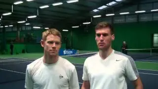 Ed Corrie & Dan Smethurst after winning back to back doubles titles in Sheffield and Wirral