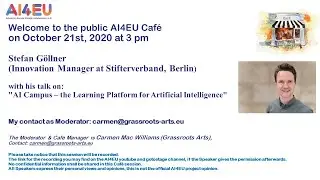 AI4EU Cafe: AI Campus &ndash; the Learning Platform for Artificial Intelligence