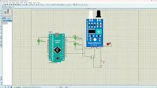 Blinking led and turn on led with ir sensor