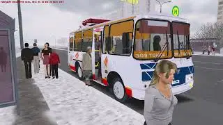 Чистогорская область ПАЗ 32053 на 11 маршруте. Omsi 2.