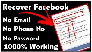 How To Login Facebook Account Whitout Email And Phone Number 2022