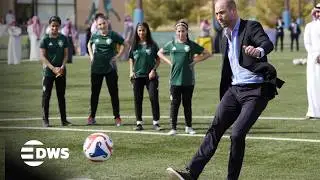 MUST WATCH: How Prince William Plays With Saudi Women Youth Team on Historic Riyadh Visit | AC14