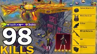 98 KILLS!😍 NEW BEST LOOT GAMEPLAY with BEST OUTFIT 🔥SAMSUNG,A7,A8,J4,J5,J6,J7,J2,J3,XS,A3,A4,A5,A6