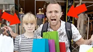 RED CARPET clothes shopping with DAD! | Family Fizz
