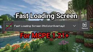 Fast Loading Screen Texture Pack For Minecraft Bedrock (MCPE 1.21+)