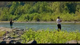 2 Fisherman Fishing and Casting 02 | Free Stock Footage - No Copyright