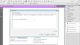 Acrobat XI Tutorial JavaScript Variables