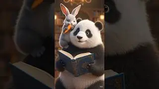 The Panda and the Secret of the Flying Books 📚🐼 | The Magical Library Adventure