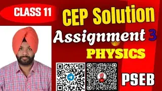 PHYSICS CEP Assignment 3 solutions| class 11| PSEB | #pseb2026 @schooleducationpunjab