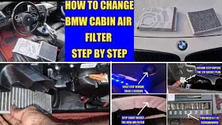 HOW TO CHANGE BMW CABIN AIR FILTER STEP BY STEP