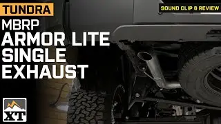 2022-2025 Tundra MBRP Armor Lite Single Exhaust System Review & Sound Clip