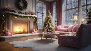 8 Hours Cozy Fireplace Room ❄️ Falling Snow & Relaxing Piano Music | Ever After,William Claeson