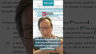 Directors disqualification: how long until you know you will not be the subject of proceedings?