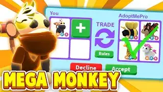 What Will People Trade For A MEGA NEON MONKEY Pet? Roblox Adopt Me Trading (Monkey Circus Update)