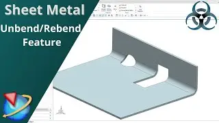 Siemens Unigraphics NX-Sheet Metal || Разгибание и сгибание листового металла