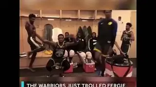 How the fergiere challenge started  [curry and Kevin Durant lit locker room] (#fergieremixchallenge)