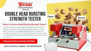 Double Head Bursting Strength Tester, Paper, Paperboard, Corrugated boxes, other packaging materials