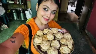 Ghar pe bnaya tasty momo 🥟 || aviral foot massage karwaya maine || kolkata || alkagarwal