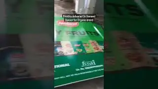 Banner installation process on site | Banner Printing Service #printfry #printingservices #ondemand