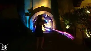 Galaxy 2.0 BitWhip Fiber Optic Whip | @aubadestarlet Light Whip Session | Ants on a Melon