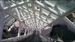 Starway Elevator Full Ride Descent to Lower Lot Universal Studios Hollywood Theme Park California