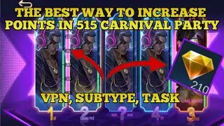 THE BEST WAY TO INCREASE 515 CARNIVAL PARTY POINTS TRICKS | MOBILE LEGENDS | TUTORIALS & GUIDES