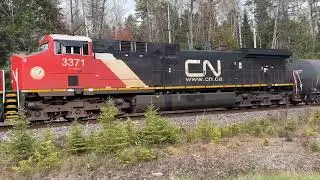 CN Mix freight Oct 20 2025 Lac Baker, NB (both sides)