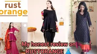 My first purchase from RUSTORANGE || honest review || Dusky Girl|| Rust orange dresses